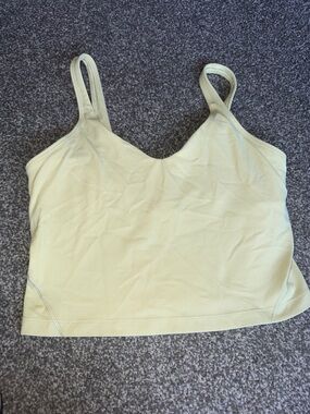 lululemon athletica light Yellow green Tank Top